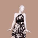 ELOISE CURTIS ASYMMETRICAL MOD PARTY DRESS, 1960s