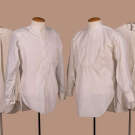 SIX WHITE COTTON TUXEDO SHIRTS, EARLY 20TH C