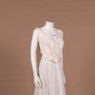 ANTIQUE WHITE CAMISOLE &amp; PETTICOAT W/ LACE TRIM, C. 1900-1910