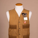 COTTON CANVAS HUNTING VEST, LATE 1940s