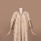 METALLIC PATTERNED SILK ROBE, MID 20TH C