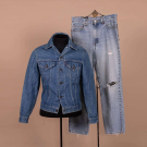 LEVIS DENIM JACKET &amp; 550 JEANS, MADE IN USA, 1980s - 1990s