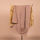 MONOGRAMMED CARRIAGE BLANKET &amp; FOOT WARMER, WANAMAKER MENS’ STORE, C. 1940s