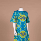 PSYCHEDELIC HAWAIIAN SHIFT DRESS, LATE 1960s