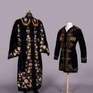 TWO EMBROIDERED ODD FELLOWS CEREMONIAL OR FANCY DRESS ROBES, USA, C. 1900