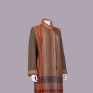 AUTUMNAL PLAID WOOL DAY COAT, 1920s