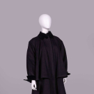 YVES SAINT LAURENT BOXY WOOL COAT, PARIS, 1980s
