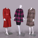 THREE TWEED OR PLAID WOOL COATS, 1950s &amp; 1960s