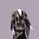 JACQUES DOUCET MODERNIST PRINTED AFTERNOON DRESS, C. 1923
