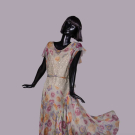 SILK CHIFFON GARDEN PARTY DRESS, C. 1929