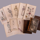 THREE VOLUMES LADIES’ MONTHLY MUSEUM &amp; EIGHT FASHION PLATES, 1815-1819