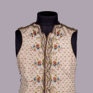 GENT’S EMBROIDERED SILK WAISTCOAT FRONT, ENGLAND, C. 1775