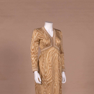 GOLDWORM METALLIC KNIT DRESS, 1970S