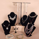 GENEROUS LOT OF PEARL OR BEADED DESIGNER COSTUME JEWELRY