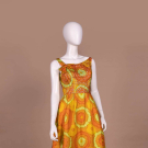 EMBELLISHED SILK PARTY DRESS, C. 1960