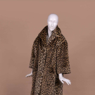 GLAMOROUS FAUX LEOPARD COAT, 1950S