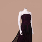  FABIAN MOLINA RUCHED CHIFFON EVENING ENSEMBLE, C. 2000