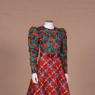 ARNOLD SCAASI METALLIC EMBROIDERED DINNER DRESS, 1980S