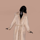 MONIQUE VAN VOOREN-OWNED ESCADA EMBELLISHED MOHAIR COAT