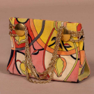 EMILIO PUCCI PATTERNED VELOUR HANDBAG, 1960S