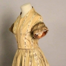 SILK BROCADE BALLGOWN, c. 1852