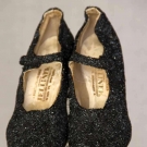 PAIR BEADED EVENING SHOES, VIENNA, 1920