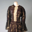 BLACK LACE COAT, PARIS, 1890s