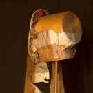 STRAW POKE BONNET, 1820s