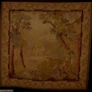 WOOL PASTORAL TAPESTRY, 18TH C