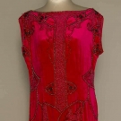 BEADED VELVET EVENING DRESS, ADAIR, FRANCE, 1920