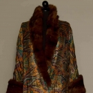 PRINTED LAME EVENING COAT, 1920s