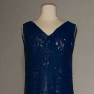 COBALT BLUE SEQUIN FLAPPER DRESS