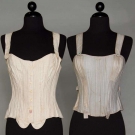 TWO LADIES' CORSETS, 1885-1890s