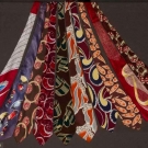 TEN MULTI-COLOR TIES, 1940-1950s
