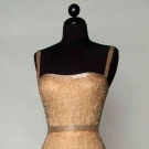 ALL-OVER BEADED EVENING GOWN, 1960