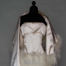 SCAASI FEATHERED BALLGOWN &amp; STOLE, 1982