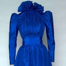 SCAASI SILK EVENING GOWN, 1982