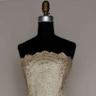 STRAPLESS LACE EVENING GOWN, 1960s