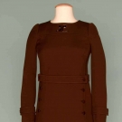 BROWN COURREGES DRESS, 1960s