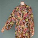FIGURAL PRINT EVENING COAT, EARLY 1930s