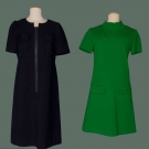 COURREGES WOOL DAY DRESS, 1970