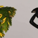 BES-BEN BANANA &amp; BLACK BEAD HATS, 1950s