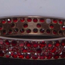 GARNET &amp; GOLD BANGLE, 1890s