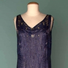 COBALT BEADED GOWN, 1930s