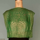 SILK CREPE &amp; LAME EVENING GOWN, 1940s