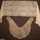 TWO HANDMADE LACE ACCESSORIES, 19TH C