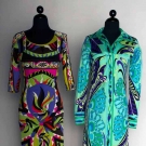 TWO PUCCI PRINTED DAY DRESSES, 1970s