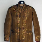 MAN'S QUILTED SILK EXPORT ROBE, JAPAN, c. 1900