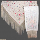 TWO SILK EXPORT SHAWLS, CHINA, c. 1910