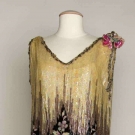 SEQUINED &amp; BEADED DRESS, 1920s